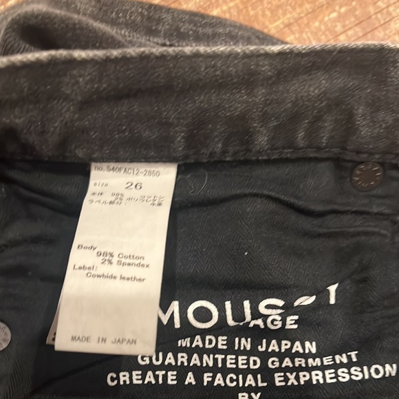 Moussy Vintage Lenwood Black Distressed Mid Rise Tapered Jeans - Picture 11 of 11